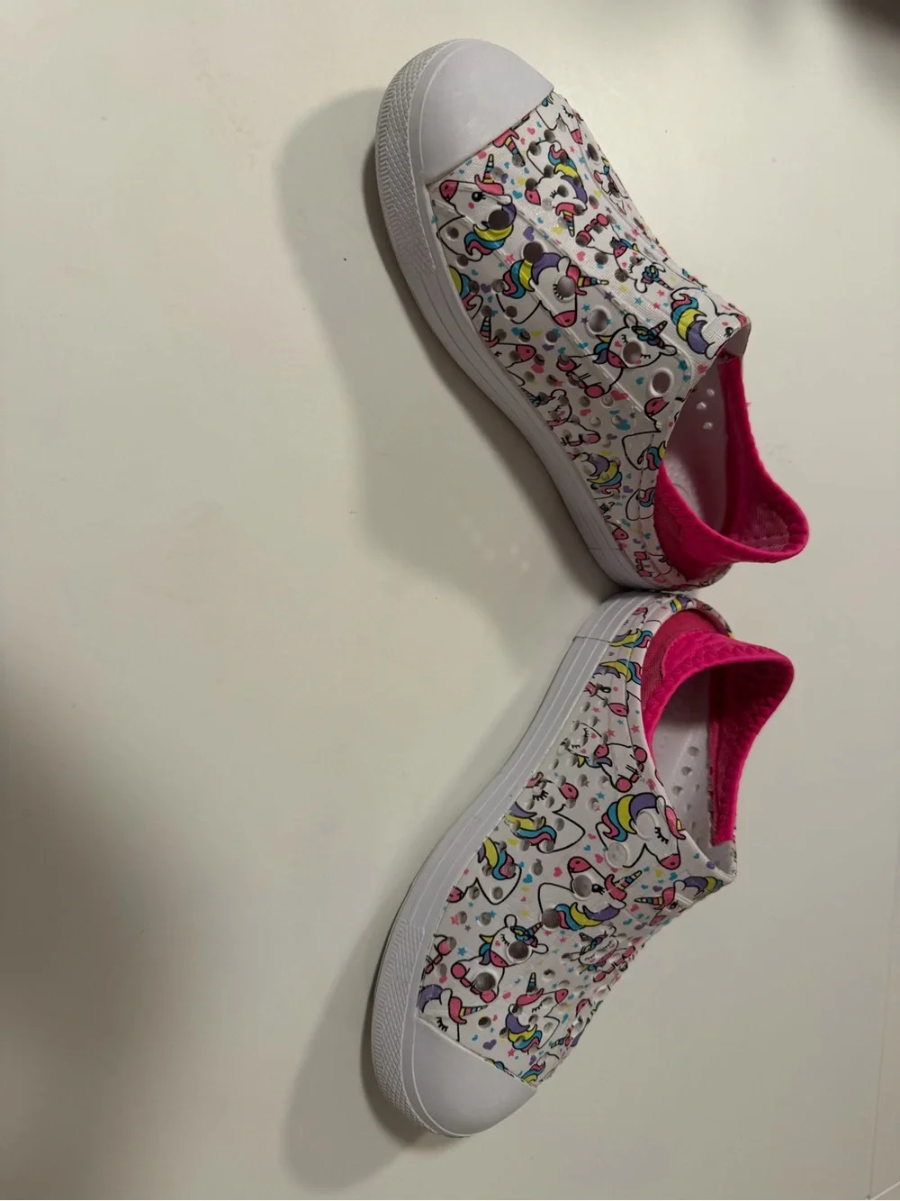 Skechers Foamies Guzman Steps Unicorn Girls Water Shoes Slip On - SZ 13